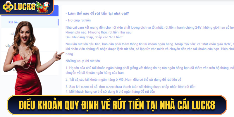 Chú ý đến điều khoản trong quy định về giao dịch rút tiền